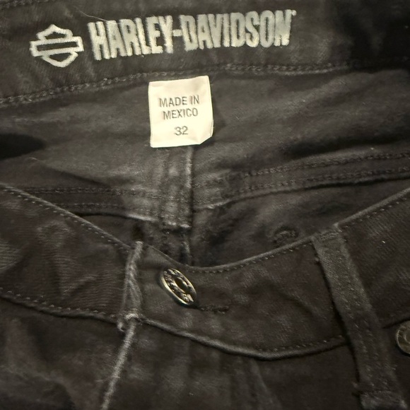 Harley-Davidson High Rise  Womens  Bootcut Black Jeans Size 32. - Picture 5 of 9